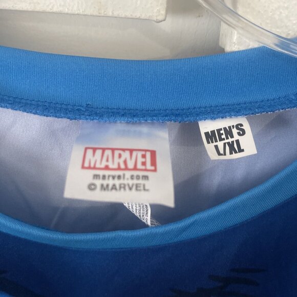 Captain America Marvel Costume Short Sleeve T-Shirt Boys Large / Extra Large - Picture 2 of 13